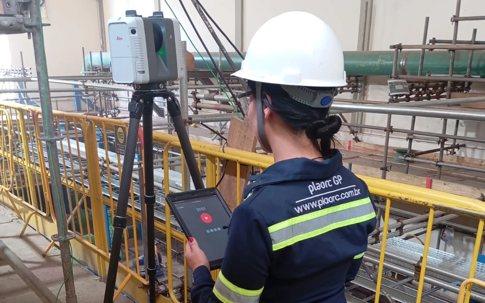 Escaneamento a laser em campo para alimentar o modelo BIM