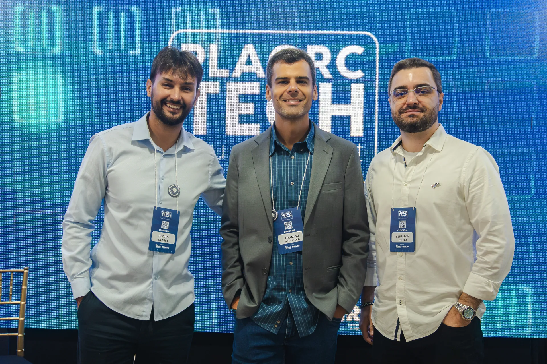Equipe da PLAORC no evento PLAORC TECH, formação em gestão de projetos